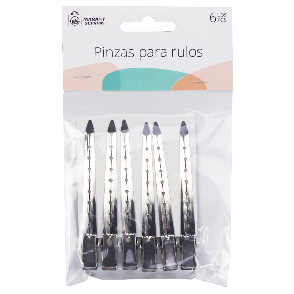 Pinzas para Rulos Market Suprem - 6uds (9cm)