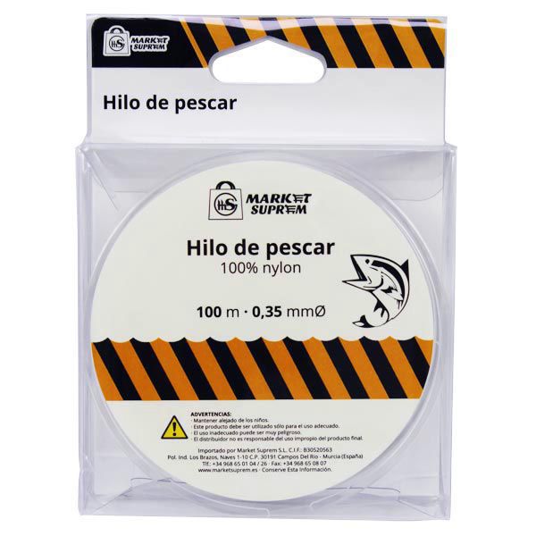 Bobina de Hilo de Pescar de Nylon Market Suprem - 100m