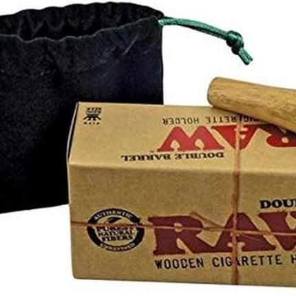 Adaptador de Madera para 2 Cigarrillos RAW "Double Barrel"