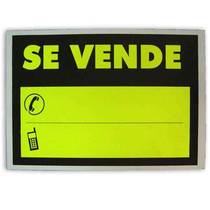 Cartel Fluorescente "Se Vende" Market Suprem - 29.7x21cm