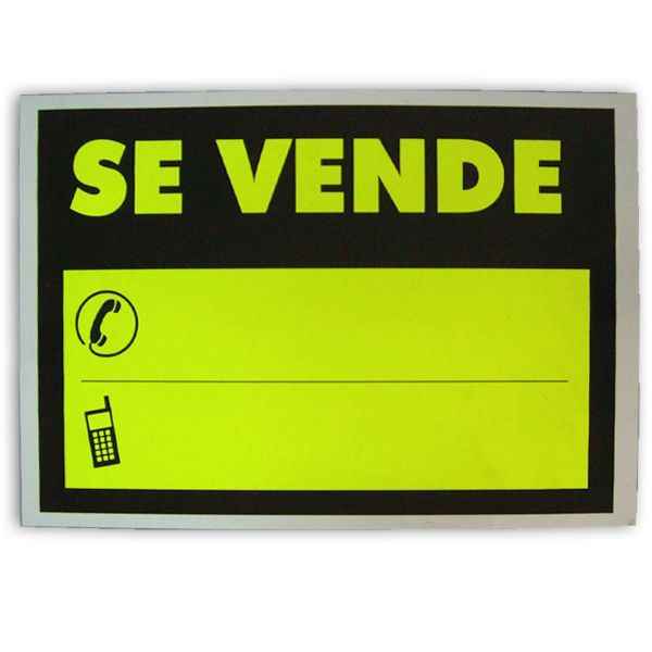 Cartel Fluorescente "Se Vende" Market Suprem - 29.7x21cm