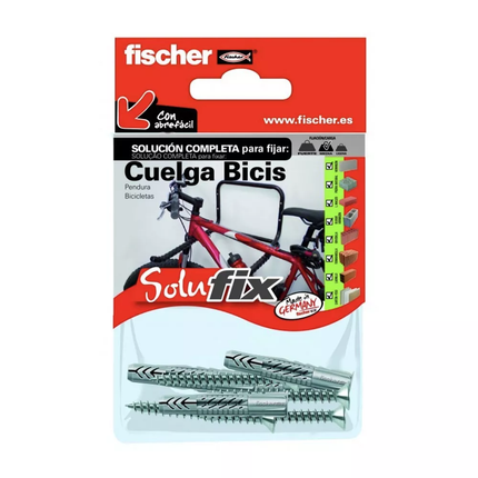 Kit de Fijación para Cuelga Bicis Fischer - 8uds