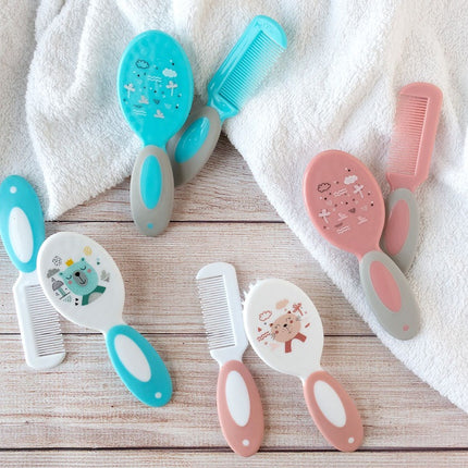 Set de Cepillo y Peine para Bebé Atosa – Cerdas Suaves y Diseño Infantil (+0 Meses)