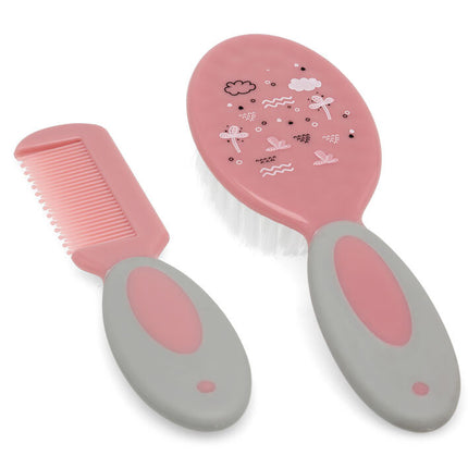 Set de Cepillo y Peine para Bebé Atosa – Cerdas Suaves y Diseño Infantil (+0 Meses)