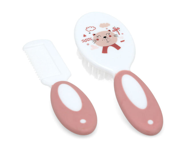 Set de Cepillo y Peine para Bebé Atosa – Cerdas Suaves y Diseño Infantil (+0 Meses)