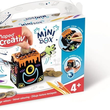 Maped Creativ Mini Box - Tirelire à colorier avec texture velours