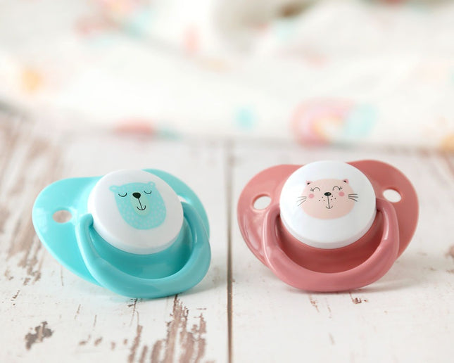 Chupete de Silicona Suave Atosa – Libre de Bisfenol, Succión Natural (6-18 Meses)