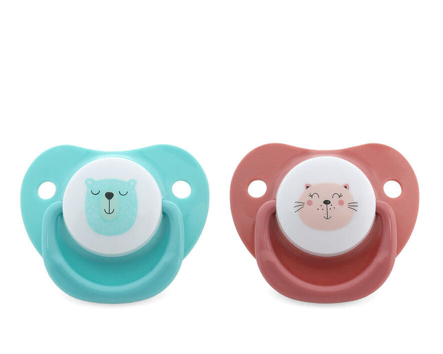 Chupete de Silicona Suave Atosa – Libre de Bisfenol, Succión Natural (6-18 Meses)