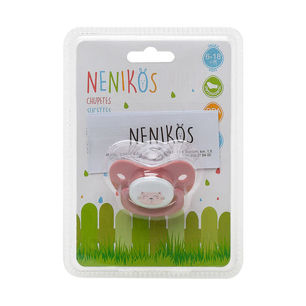 Chupete de Silicona Suave Atosa – Libre de Bisfenol, Succión Natural (6-18 Meses)