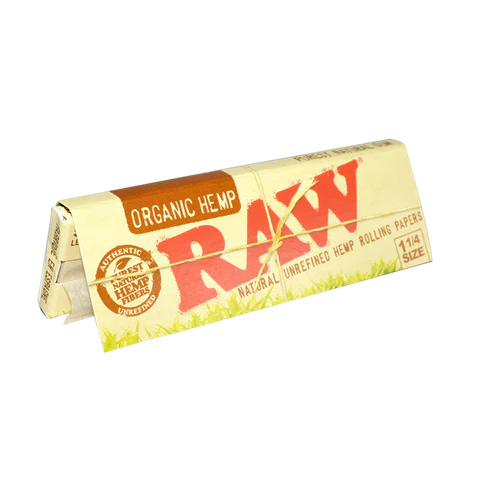 Papeles de Liar Naturales RAW "Organic Hemp" - 50 Hojas (1 1/4)