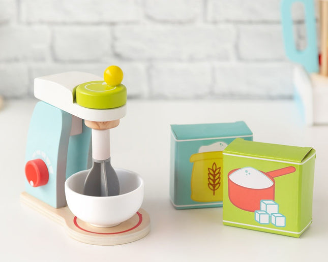 Batidora de Madera Infantil KioKids – Juguete de Imitación con Accesorios (+3 Años)