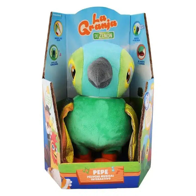 Peluche Interactivo Lorito Pepe Bandai