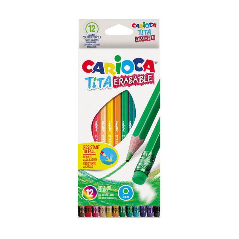 Lápices de Colores Carioca Tita Erasable - Material Escolar disponible en Bubaa