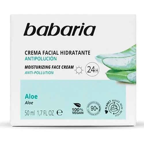 Crema Facial Hidratante 24h Aloe Vera Antipolución – Babaria (50 ml)