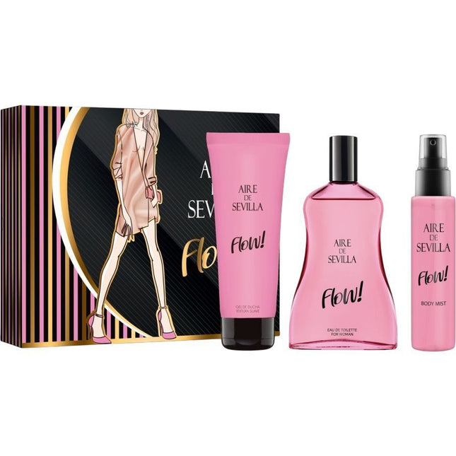 Set de Baño Aire de Sevilla "Flow!" - 2x100ml 1x50ml