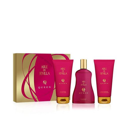 Set Aire de Sevilla Queen - Perfume, Gel de Ducha y Loción Corporal