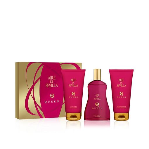 Coffret Aire de Sevilla Queen - Parfum, Gel Douche et Lait Corporel