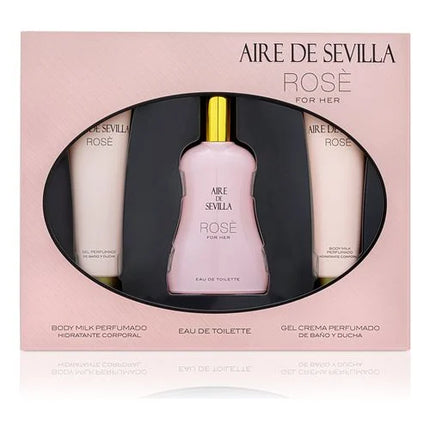 Set de Baño Aire de Sevilla "Rosè for Her" para Mujer - 3x100ml