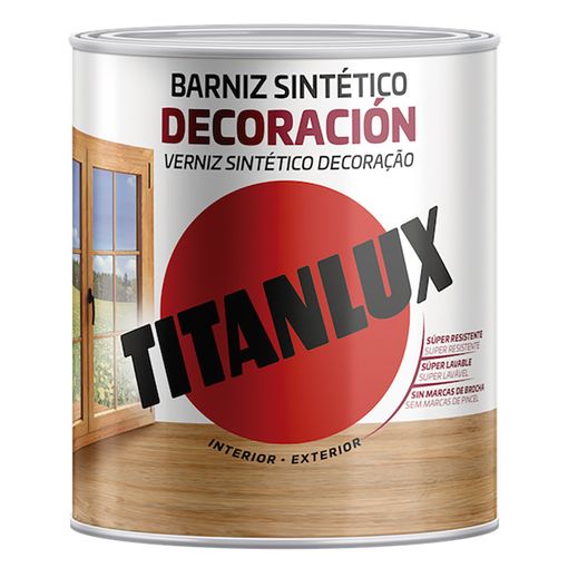 Barniz Sintético Incoloro Satinado Titanlux - 750ml
