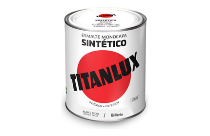 Esmalte Monocapa Sintetíco Titanlux Blanco Decoración - 750ml