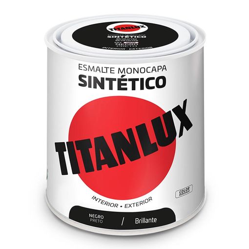 Esmalte Sintético Titanlux Negro Brillante - 250ml