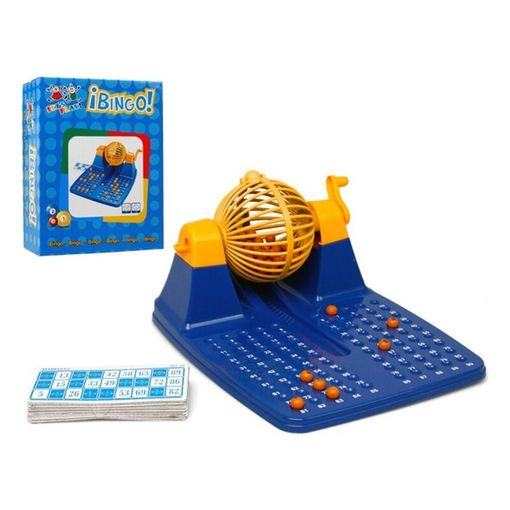 Juego de Bingo Familiar con Bombo Giratorio y Cartones - 90 Bolas Incluidas