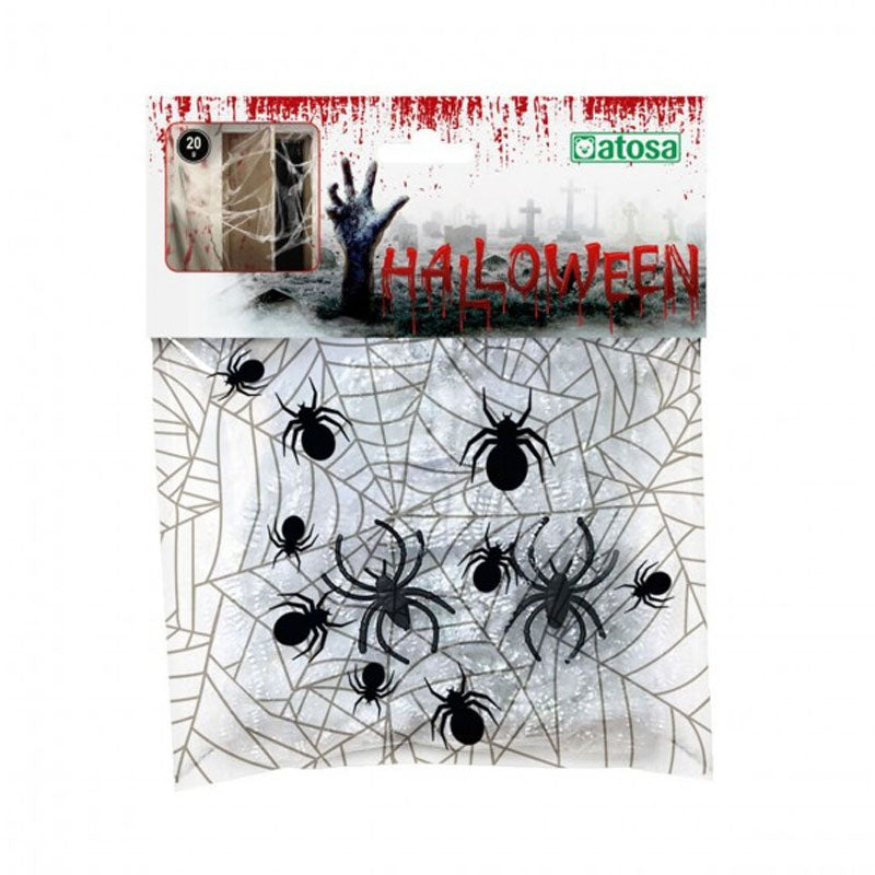 Tela de Araña Decorativa Halloween - Telas de Araña disponible en Bubaa