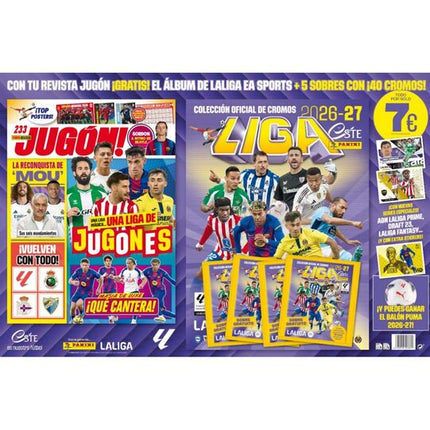 ¡Pack de Lanzamiento Liga Este 2026-27! Revista Jugón Nº 233 + Álbum Oficial + 5 Sobres