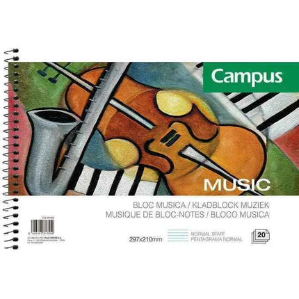 Bloc de Pentagramas Campus - 20 Hojas (297x210mm)