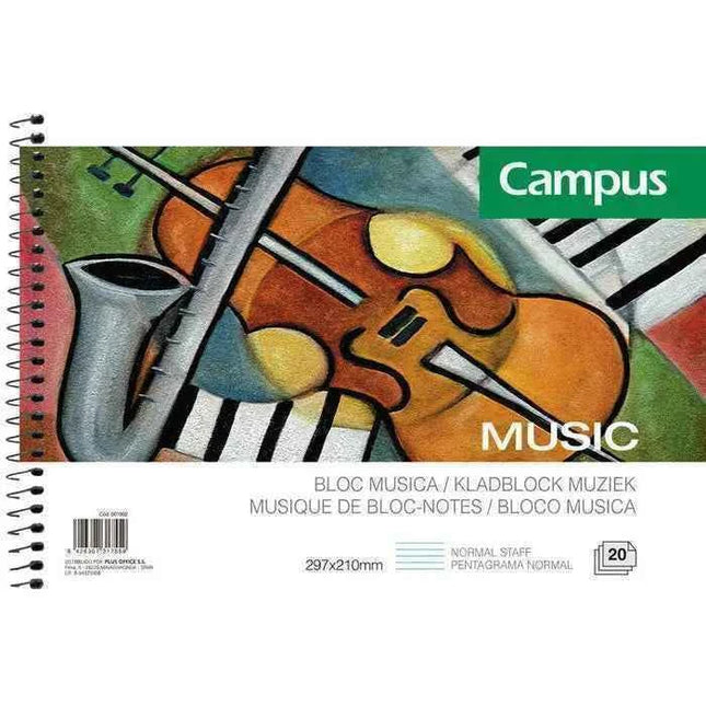 Bloc de Pentagramas Campus - 20 Hojas (297x210mm)
