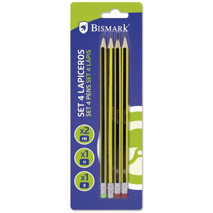 Set 4 Lápices Bismark – H, HB y B