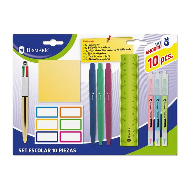 Set Escolar Bismark 10 Piezas – Pack Ahorro