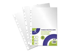 Pack de fundas multitaladro transparentes de la marca Bismark