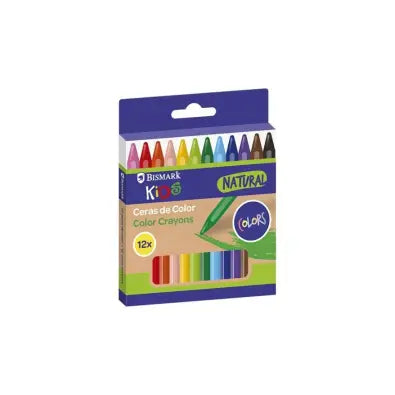 Ceras de Color Bismark Kids Natural – 12 Colores