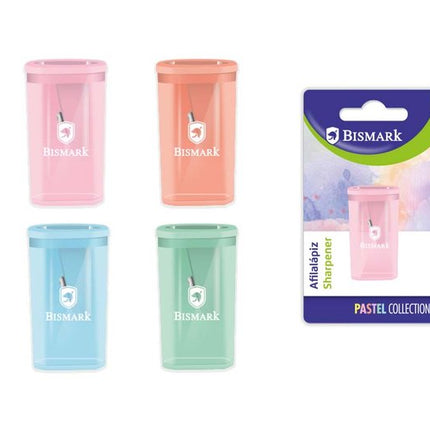Sacapuntas Bismark Pastel Collection con Depósito
