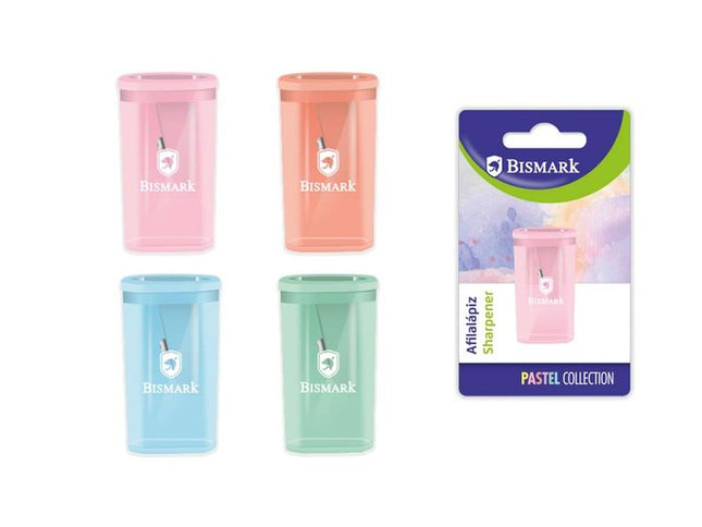 Sacapuntas Bismark Pastel Collection con Depósito