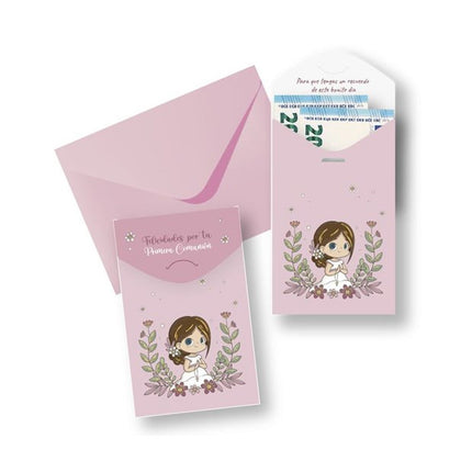 Sobre para Regalar Dinero Niña Primera Comunión Bismark