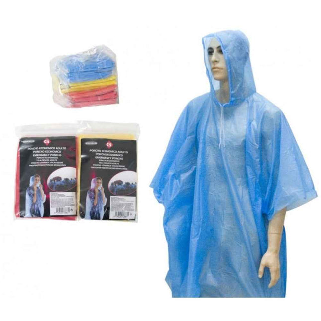 Poncho Impermeable Económico Adulto Gerimport - 105x130cm