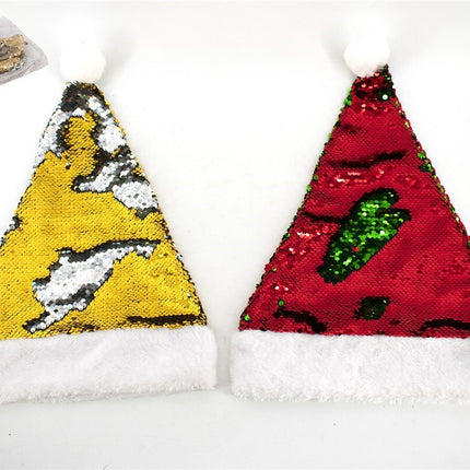 Chapéus de Natal de lantejoulas reversíveis – Brilho e diversão no Natal
