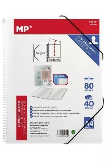 Carpeta con Fundas y Anillas MP - A4 (30 Fundas)
