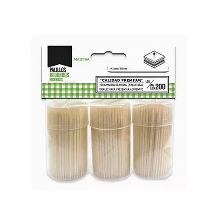 Palillos Higienicos Redondos Maxi Products 3x200uds