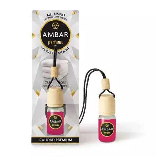 Ambientador de Coche "Aire Limpio" 0% Alcohol Ambar perfums - 6'5ml