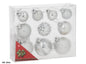 Set de Bolas Navideñas Plateadas - Decoración Elegante (10 Unidades)