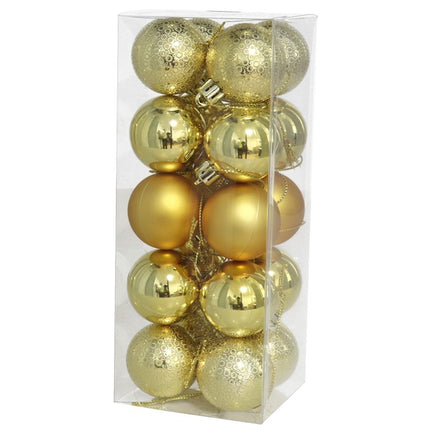Set de Bolas de Navidad Doradas y Plateadas - Elegancia y Brillo para tu Decoración