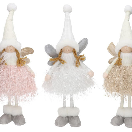Adornos Navideños Hadas con Vestidos Brillantes y Alas
