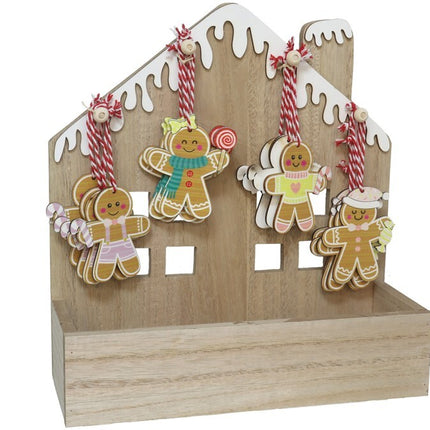 Set de Adornos Navideños de Galletas de Jengibre - Decoración Dulce y Festiva