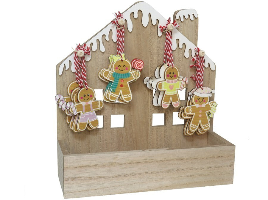 Set de Adornos Navideños de Galletas de Jengibre - Decoración Dulce y Festiva