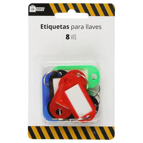Etiquetas de Plástico para Llaves Market Suprem - 8uds
