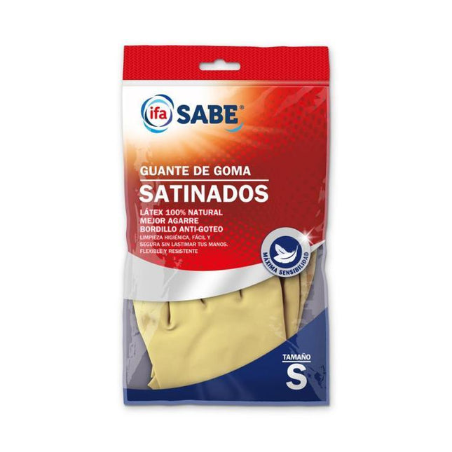 Guantes de Goma Satinados IFA Sabe – Talla S