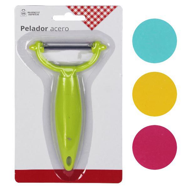 Pelador de Acero Market Suprem Colores Surtidos - 13x7cm